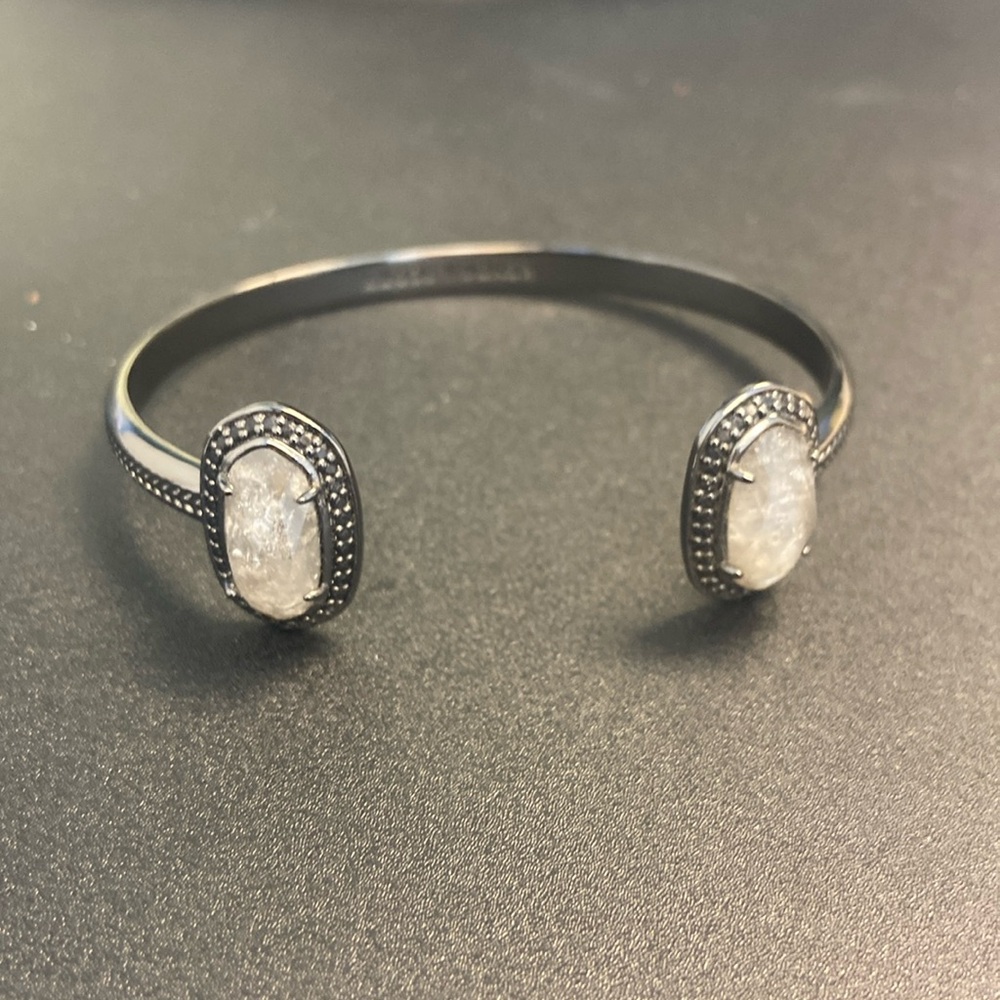 Kendra Scott gunmetal cuff bracelet